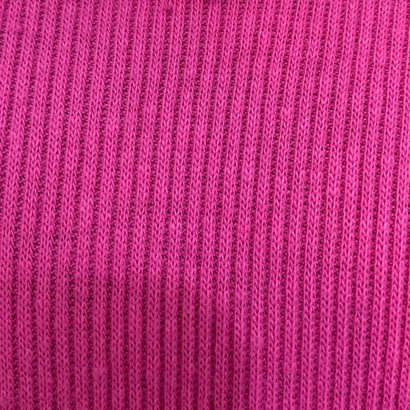 Bobbie Brooks fuchsia Ribbed tank top with floral lace & sequins - size large - Picture 6 of 10